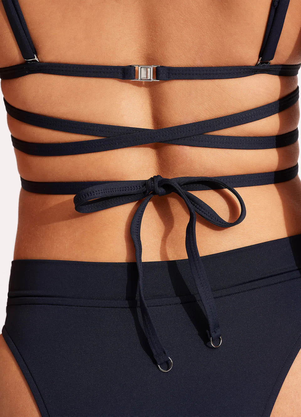 Triangle String Top Swimwear Bikini with Bottom